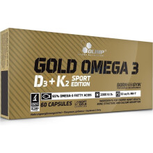 Olimp Nutrition Gold Omega 3 D3 + K2 Sport Edition - 60 caps