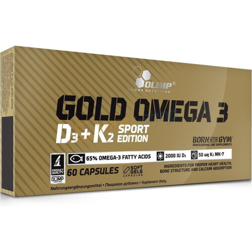 Olimp Nutrition  Gold Omega 3 D3 + K2 Sport Edition - 60 caps