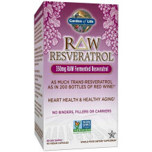 Garden of Life, RAW Resveratrol, 350 mg, 60 Capsule vegetariani