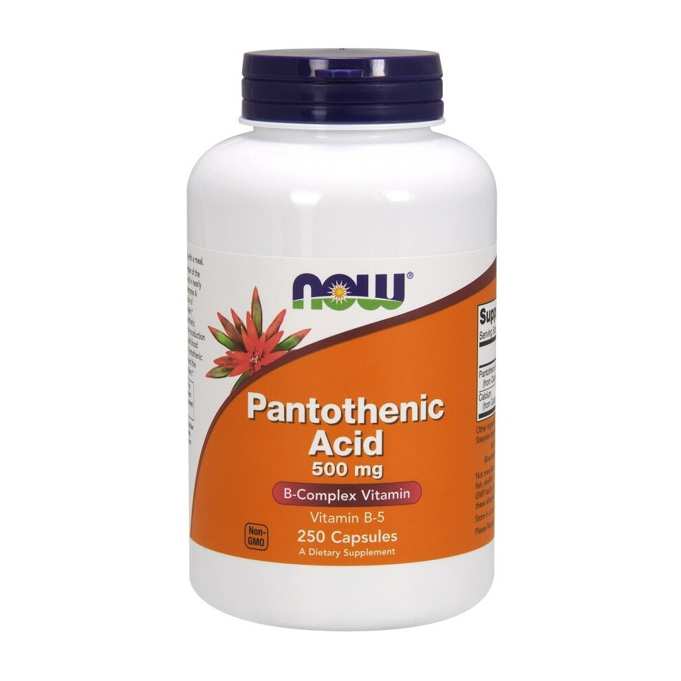 NOW Foods  Pantothenic Acid, 500mg, 250 caps