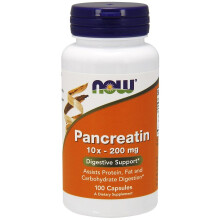 NOW Foods, Pancreatin 2000, 100 Capsule