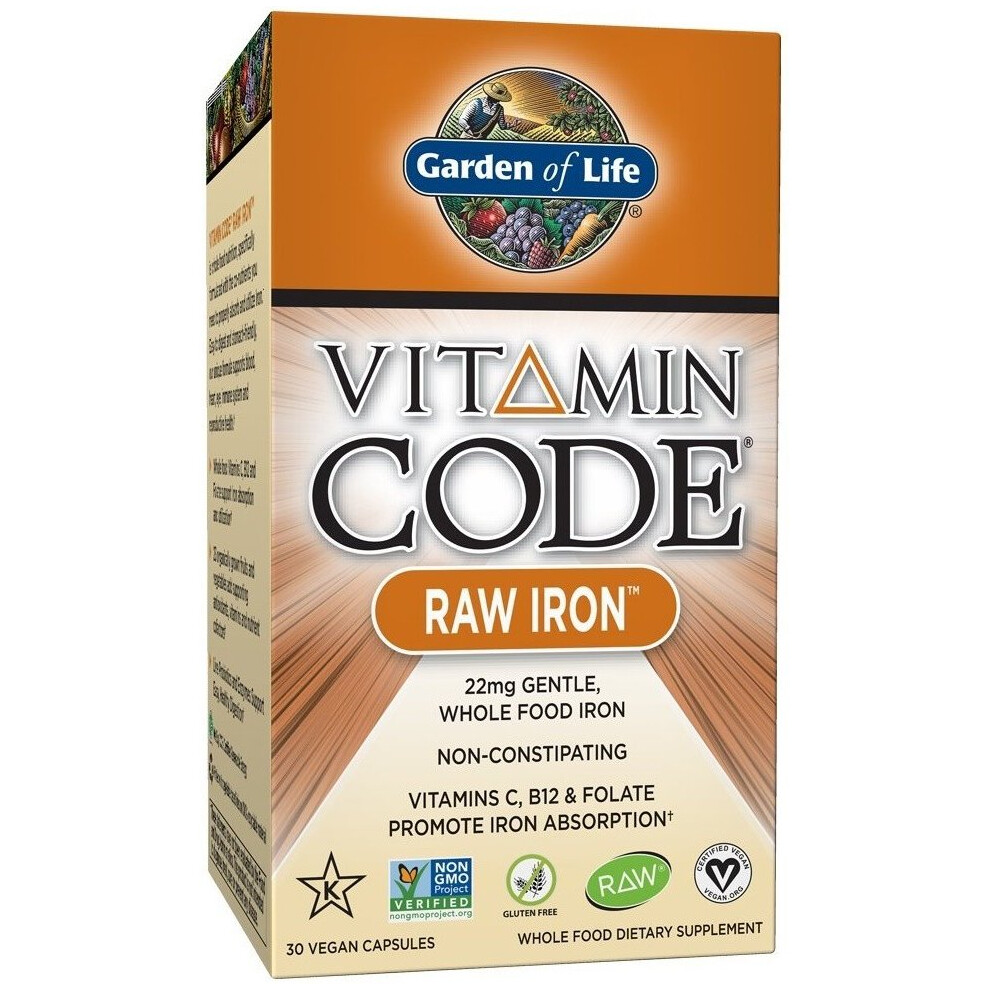 Garden of Life  Vitamin Code RAW Iron - 30 vcaps