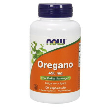 NOW Foods, Oregano, 450 mg, 100 Veg kapslar