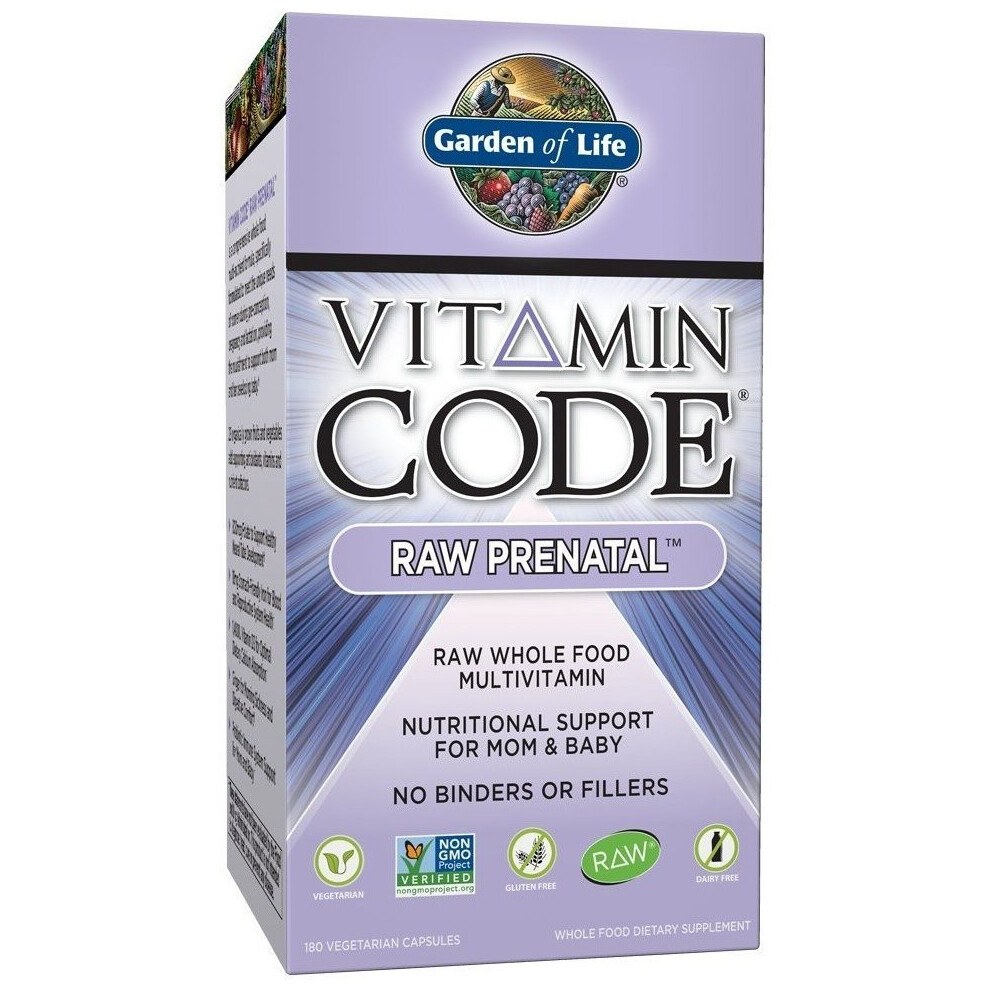 Photos - Vitamins & Minerals Garden of Life Vitamin Code RAW Prenatal, 180 vcaps 