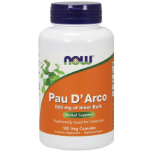 NOW Foods, Pau D'Arco, 100 Veg Kapslar