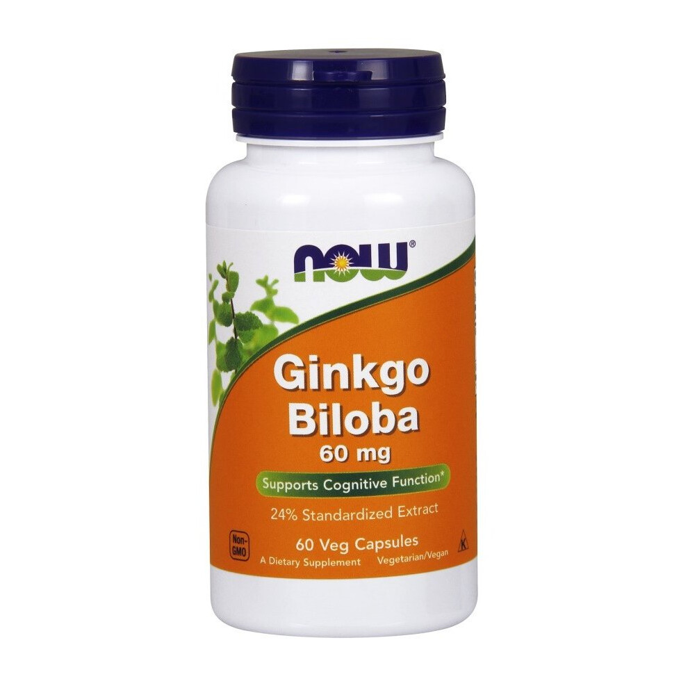 Now Foods Ginkgo Biloba, 60Mg 60 Vcaps