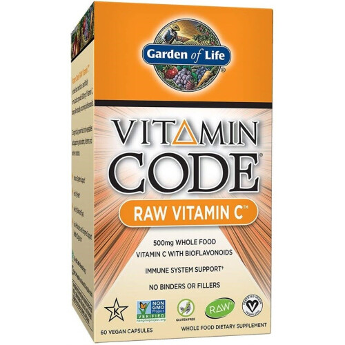 Garden of Life, Vitamiini Code, RAW Vitamiini C, 60 Vegan Kapselia