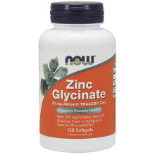 NOW Foods, Zinek Glycinate, 120 Softgels
