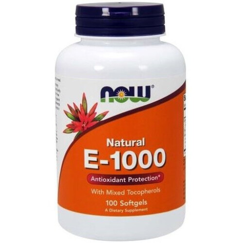 NOW Foods NOW Foods  Vitamin E-1000 - Natural (Mixed Tocopherols), 100 softgels