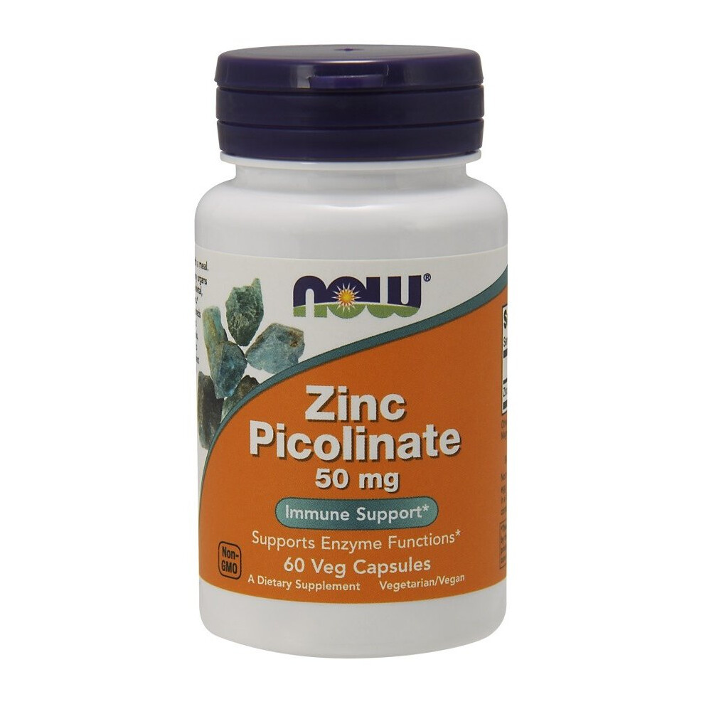 Now Foods Zinc Picolinate, 50Mg, 60 Vcaps