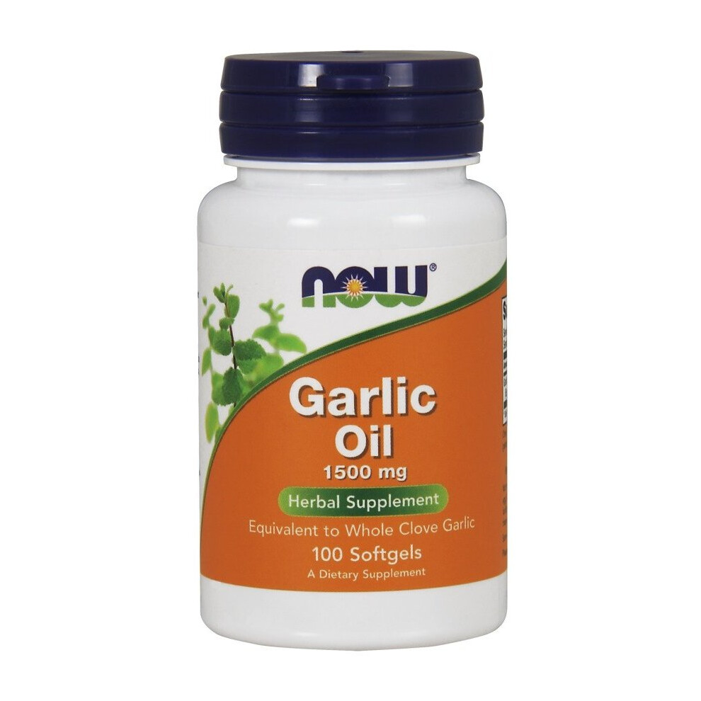 Now Foods Garlic Oil, 1500Mg 100 Softgels