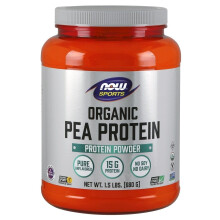 NOW Foods, Sports, Biologische Pea Eiwitpoeder, Pure Ongezoet, 1,5 lbs (680 g)