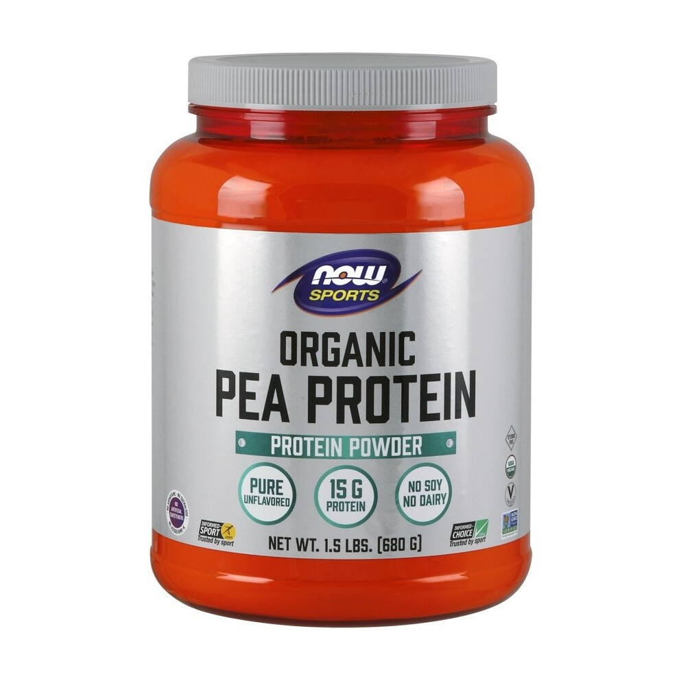 NOW Foods  Pea Protein Organic, Unflavored, 680g