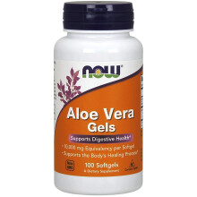 NOW Foods, Aloe Vera Gel, 100 Myggor (50 mg per Mygga)