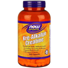 NOW Foods, Sport, Kre-Alkalyn Creatină, 240 Capsule Vegane (0.75 g per Capsulă)