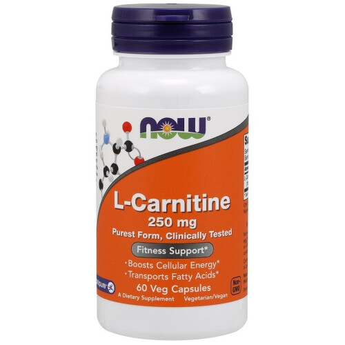 NOW Foods JETZT Lebensmittel L-Carnitin, 250mg - 60 vcaps