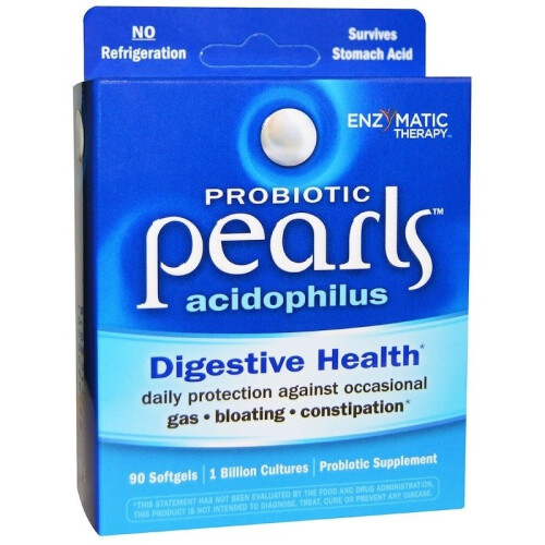 Enzymatic Therapy  Probiotic Pearls Acidophilus - 90 softgels
