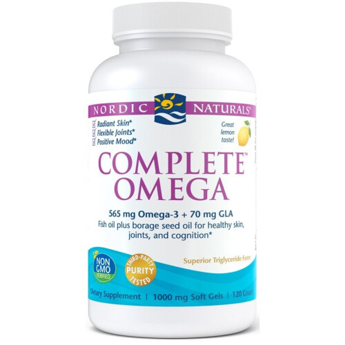 Nordic Naturals Nordic Naturals, Complete Ωμέγα, Λεμόνι, 120 Soft Gels