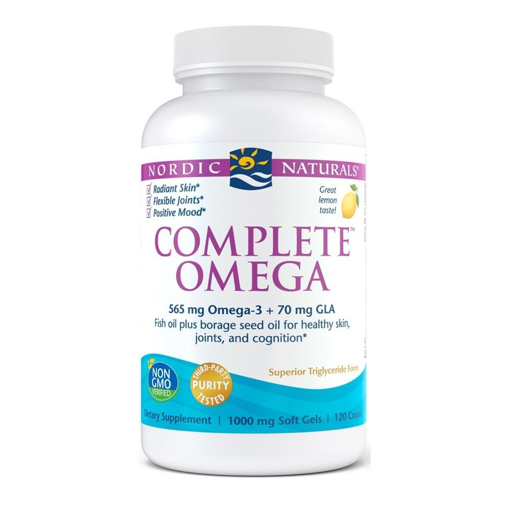 Nordic Naturals Complete Omega, 565Mg Lemon, 120 Softgels