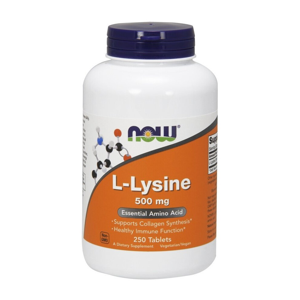 Now Foods L-Lysine, 500Mg, 250 Tablets
