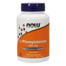 NOW Foods, L-Fenilalanina, 500 mg, 120 Capsule Vegane