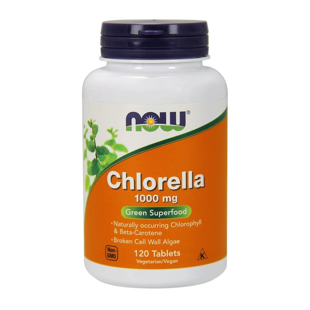 Now Foods Green Chlorella, 120 Tabs - 1000Mg