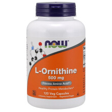 NOW Foods, L-Ornithine, 500 mg, 120 Gélules Végétales