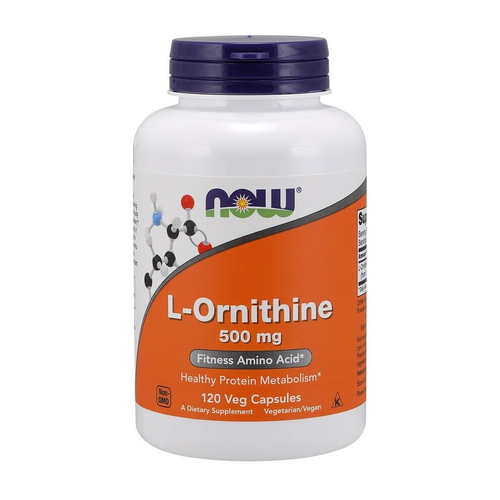 Now Foods L-Ornithine, 500Mg - 120 Vcaps