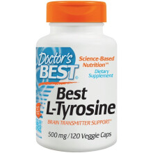 Doctor's Best, L-Tirozină, 500 mg, 120 Capsule Vegane