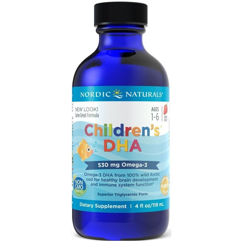 Nordic Naturals Children's Dha, 530Mg, Strawberry, 119 Ml.