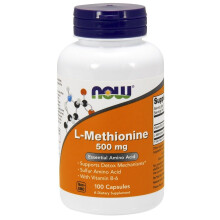 NOW Foods, L-Methionin, 500 mg, 100 Kapseln