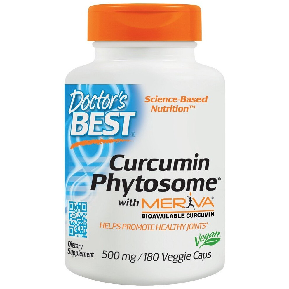 Doctor's Best Curcumin Phytosome With Meriva, 500Mg 180 Vcaps