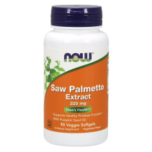 NOW Foods  Saw Palmetto Extract with Pumpkin Seed Oil, 320mg -  90 veggie softgels