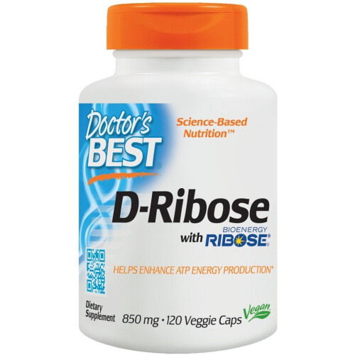 Doctor's Best  D-Ribose, 120 vcaps(850mg )