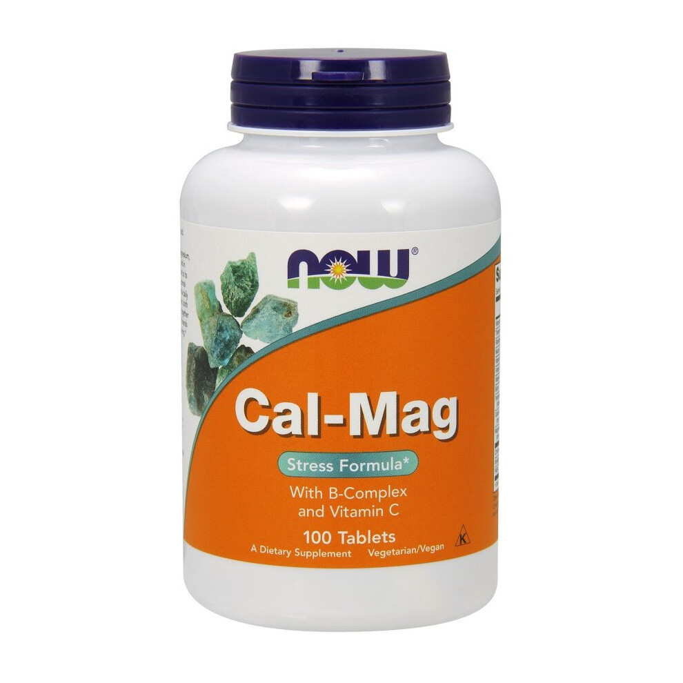 NOW Foods  Cal-Mag with B-Complex and Vitamin C - 100 tablets