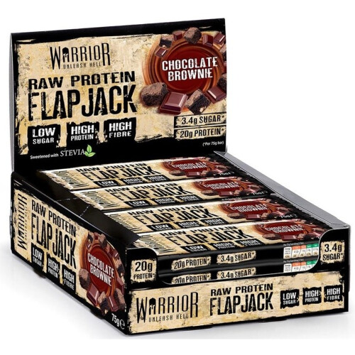 Warrior Warrior  Raw Protein Flapjack, Honey Berry, 12 bars