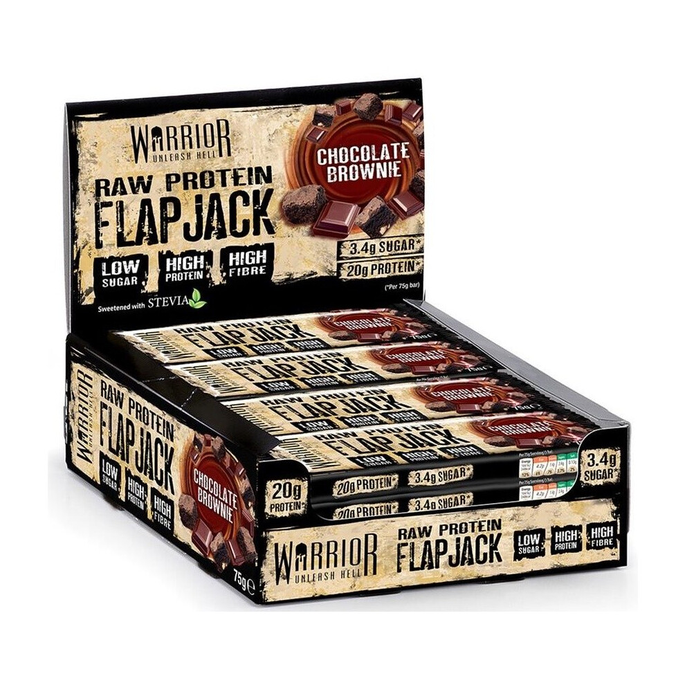 Warrior Raw Protein Flapjack, Honey Berry, 12 Bars