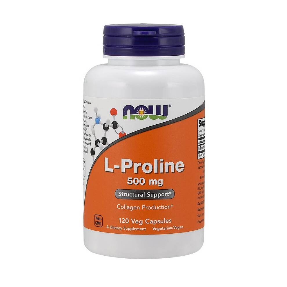 Now Foods L-Proline, 500Mg - 120 Vcaps