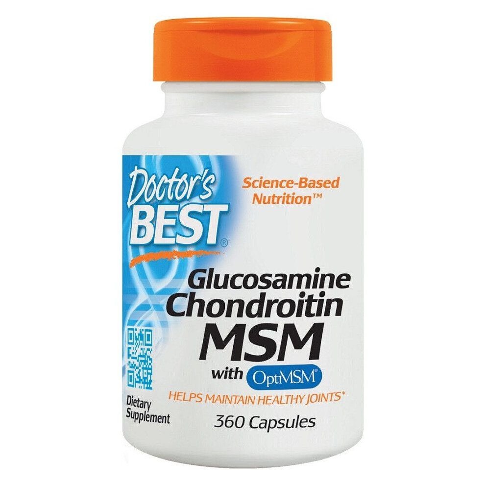 Doctor's Best Glucosamine Chondroitin Msm With Optimsm, 360 Caps