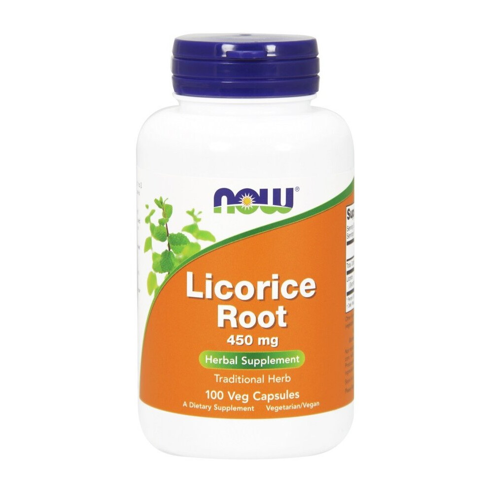 Now Foods Licorice Root, 450Mg - 100 Vcaps