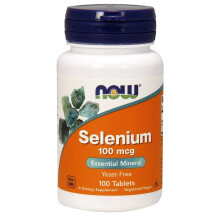 NOW Foods Selénio, 100mcg , 100 comprimidos