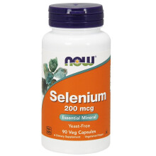NOW Foods Selenium, 200mcg , 90 vcaps
