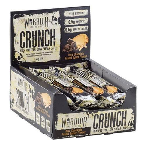 Warrior Warrior Crunch Bar - Dark Chocolate Peanut Butter, 12 Bars