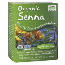 NOW Foods Senna Tea, Organic - 24 Tea Bags
