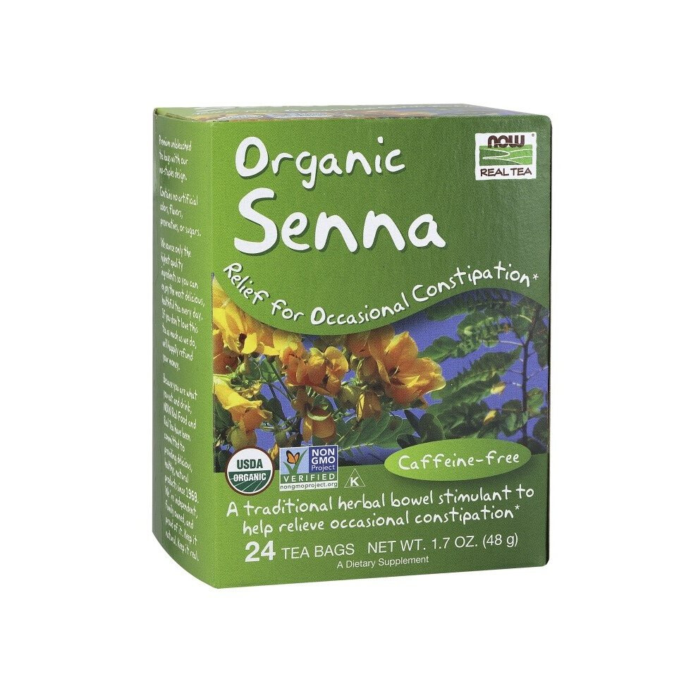 NOW Foods  Senna Tea, Organic - 24 Tea Bags