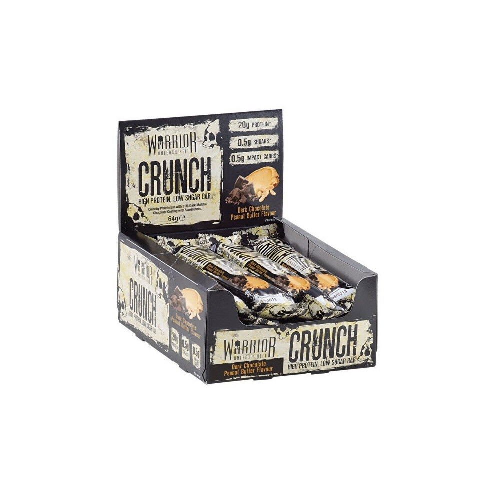 Warrior White Crunch Bar, Chocolate Crisp, 12 Bars