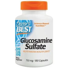 Doctor's Best, Glukozamina, 180 kapsułek (750 mg na kapsułkę)