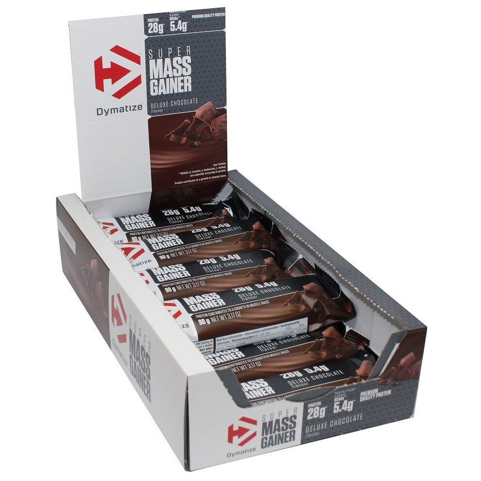 Dymatize Super Mass Gainer Bar, Deluxe Chocolate, 10 Bars