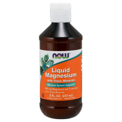 NOW Foods NOW Foods, Λιωμένο Μαγνήσιο με Τραχέα Μοριακά, 8 fl oz (237 ml)