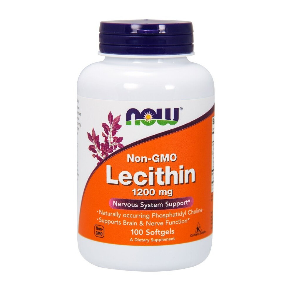 Now Foods Lecithin, 1200Mg Non, Gmo, 100 Softgels